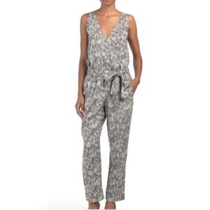 Anthropologie Cloth & Stone Olive Green Jumpsuit M